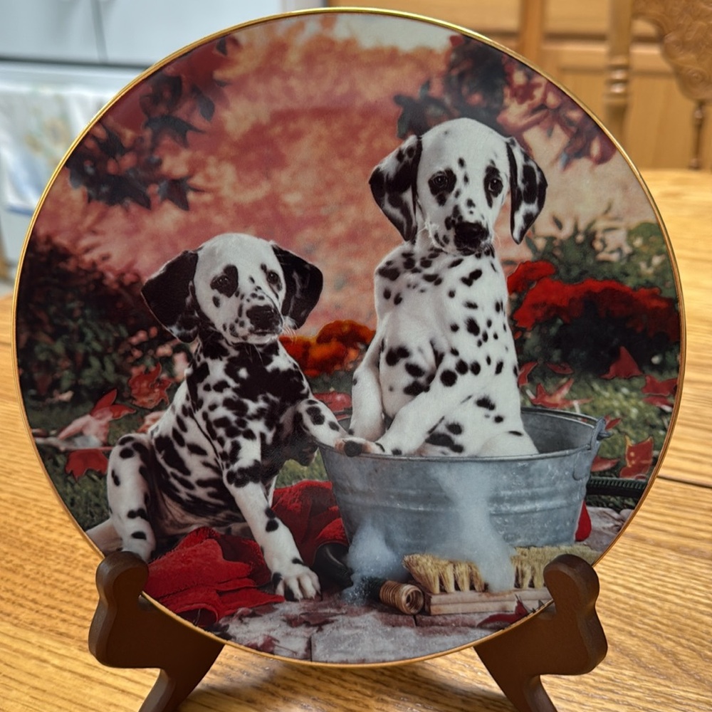 The Hamilton Collection Dalmatian Collectors Plate You Missed A Spot 4070G